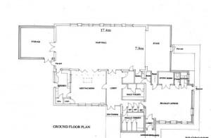 Plan With Main Hall Dimensions